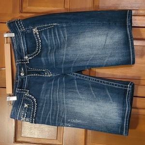 Miss Me Easy Bermuda Denim Jean Shorts Size 30